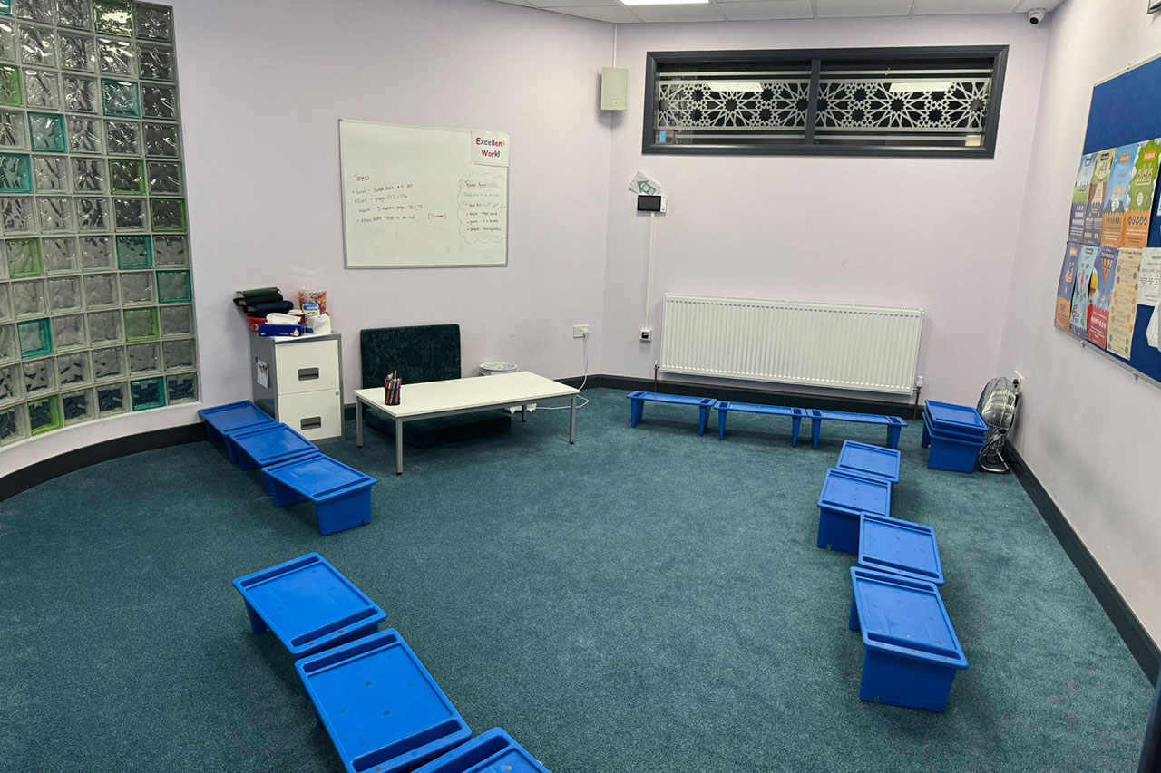 Islamic classes in Bradford held in a classroom at Al Hikmah Learning Centre