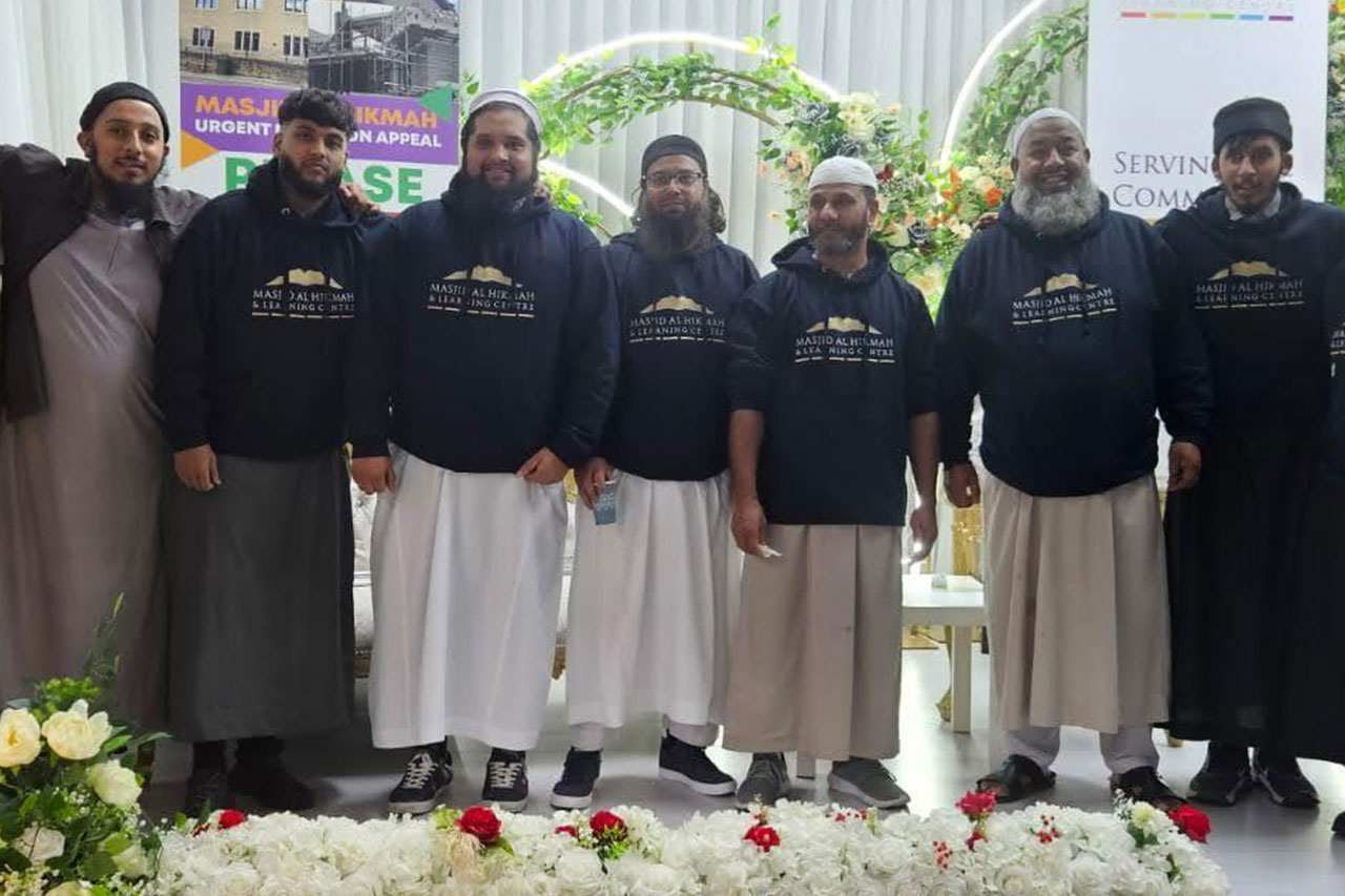 Community leaders and volunteers supporting the Islamic community in Bradford at Al Hikmah Learning Centre